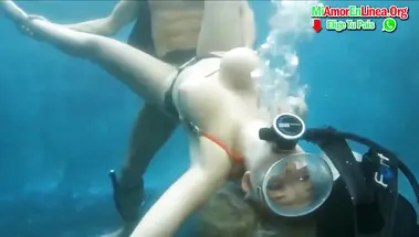 Подборка орального и вагинального траха под водой