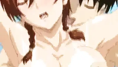 Пловчиха оттрахана уборщиком в душевой у бассейна - аниме мультик