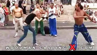 Вудман вставил хуй в задницу Fernandinha Fernandez на кастинге в Porto Alegre