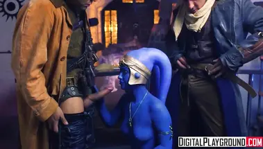 МЖМ трах с синей Эйла Секура из «Звездных войн»