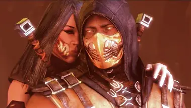 Скорпион залил кончой пизду Китаны, выебав её после сражения в «Mortal Kombat»