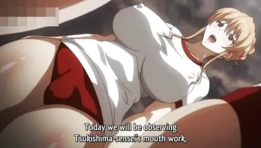 Клерк оттрахал замужнюю коллегу и её подружку, залив киски спермой в хентай ролике XXX