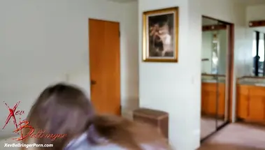 Мачеха помогает пасынку бороться со стояком дрочкой и трахом сверху