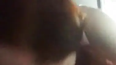 Отсос от рыжей в поезде на нижней полочке купе