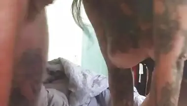 Кремовый пирог от татуированного мачо, настрелявшего в рот и киску