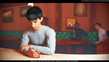 Сексвайф трахается с негром барменом при муже после покера на раздевание