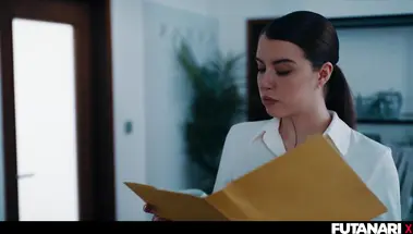 Быдло-гопник выбивает бабки из Иден Айви трахая ее в зад членом футанари