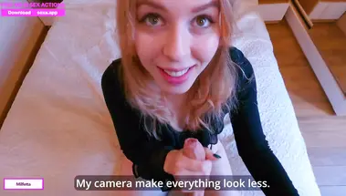 Одинокая русская девчонка нашла в секс приложении член для своей киски