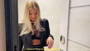 Русская эскортница ошиблась этажом и оказалась на твердом хуе молодчика